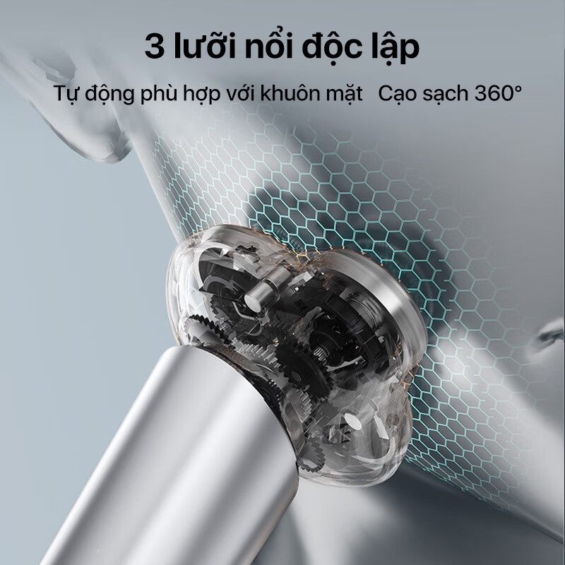 Máy cạo râu cao cấp Enchen X6 Lưỡi từ tính siêu bền, Lưới cắt đôi siêu mỏng - Chính Hãng