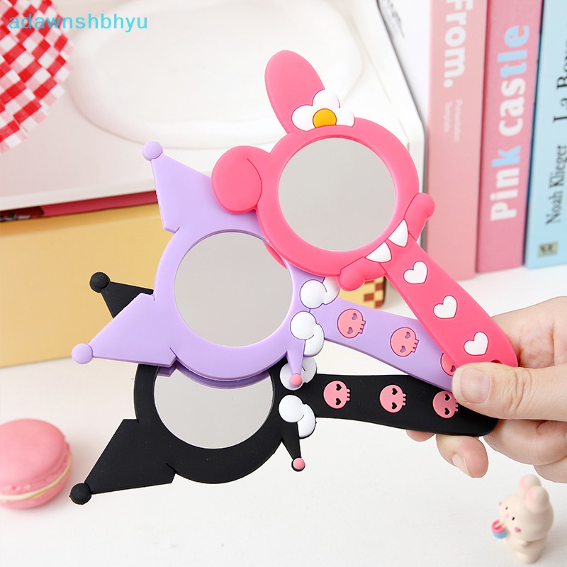 Adwnshbhyu sanrio kuromi my melody Gương Trang Điểm Cầm Tay Họa Tiết Hoạt Hình anime Dễ Thương vn