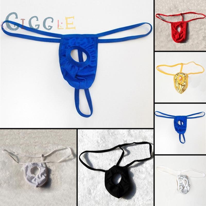 New G String with hole Mens Soft Comfort Shorts Mini Bikini Free Size Underwear