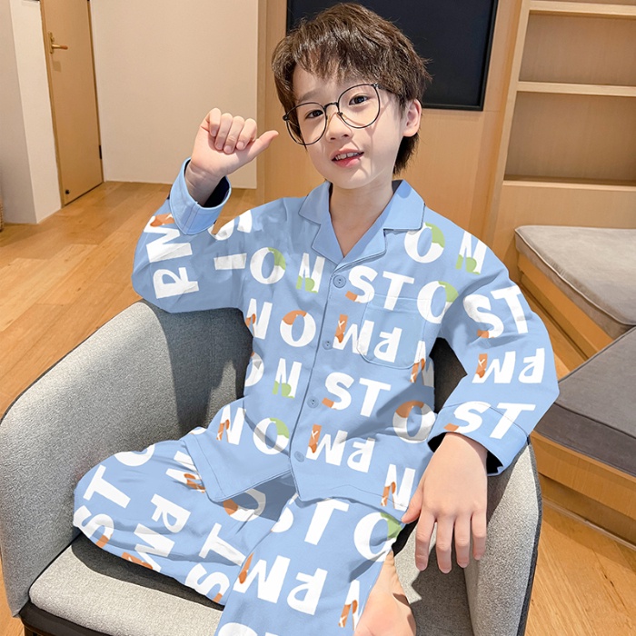 Bộ Đồ Ngủ cotton Tay Dài In Họa Tiết Hoạt Hình Phong Cách Hàn Quốc Cho Mẹ Và Bé