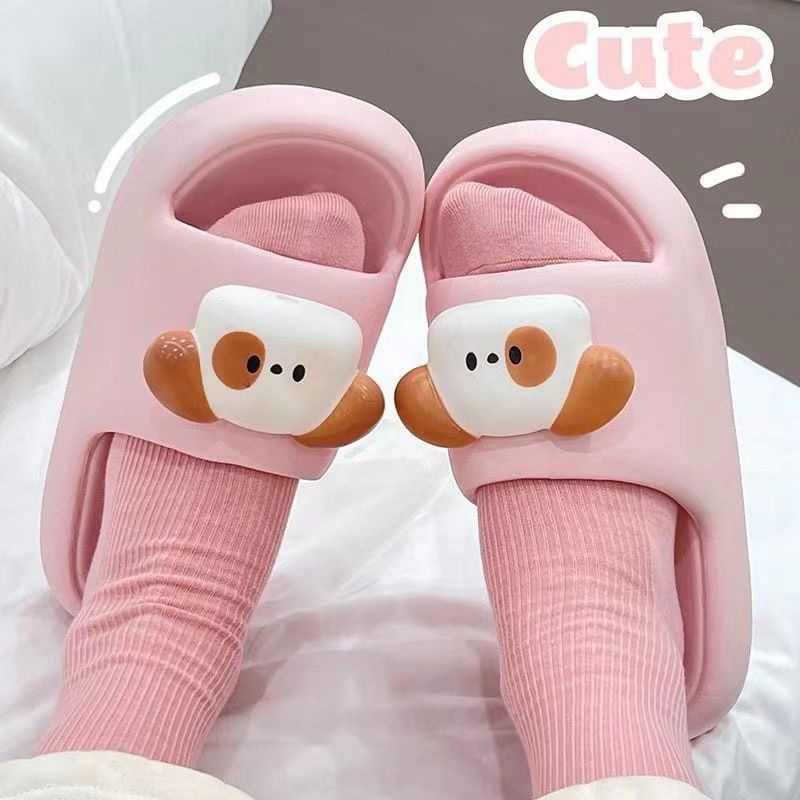 Dép unisex Chống Trượt Hình Quả Táo Đỏ Dễ Thương