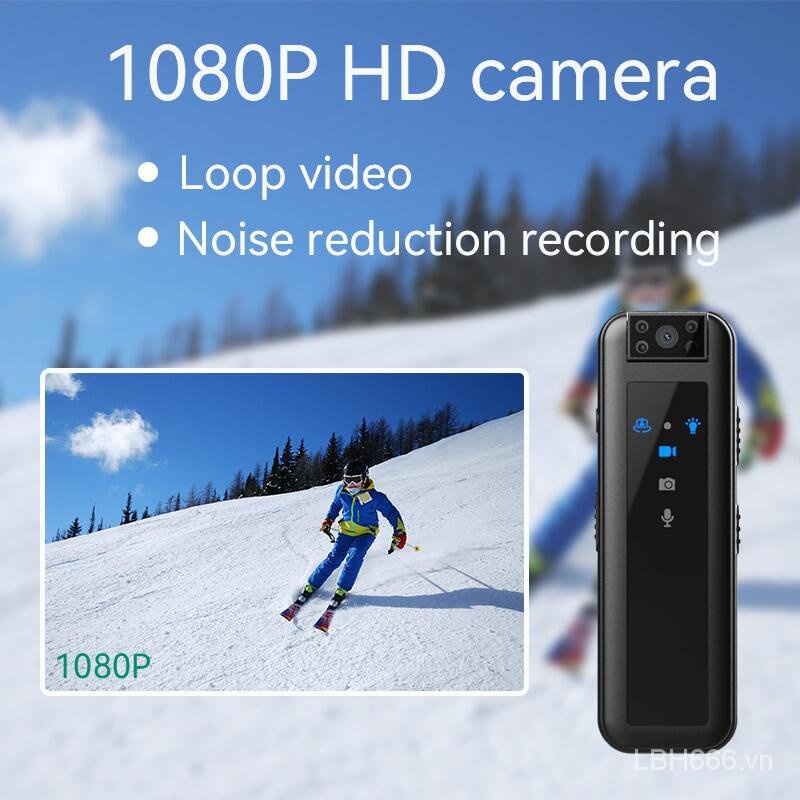 Máy Quay Hồng Ngoại Mini HD 1080P Xoay 180 Độ Hỗ Trợ Quay Ban Đêm