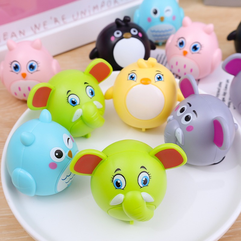 Trong Suốt Xe Kéo Đồ Chơi mini Chống Rơi inertia / Động Vật Hoạt Hình Dễ Thương Làm Quà Sinh Nhật Cho Bé Trai