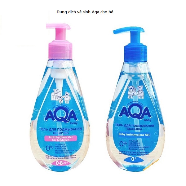 Dung dịch vệ sinh bé gá/traii AQA baby cho bé 0-8 tuổi 250ml