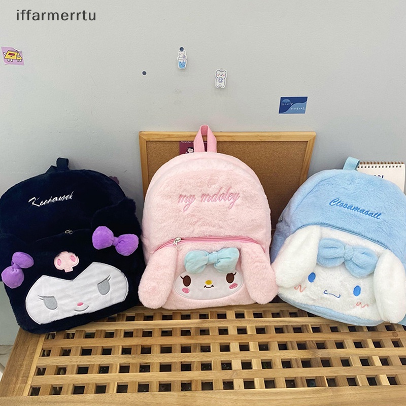 Balo Đi Học Hình sanrio kuromi Cinnamoroll melody Nhồi Bông Dễ Thương Thời Trang Nhật Bản Cho Nữ Sinh merrtu
