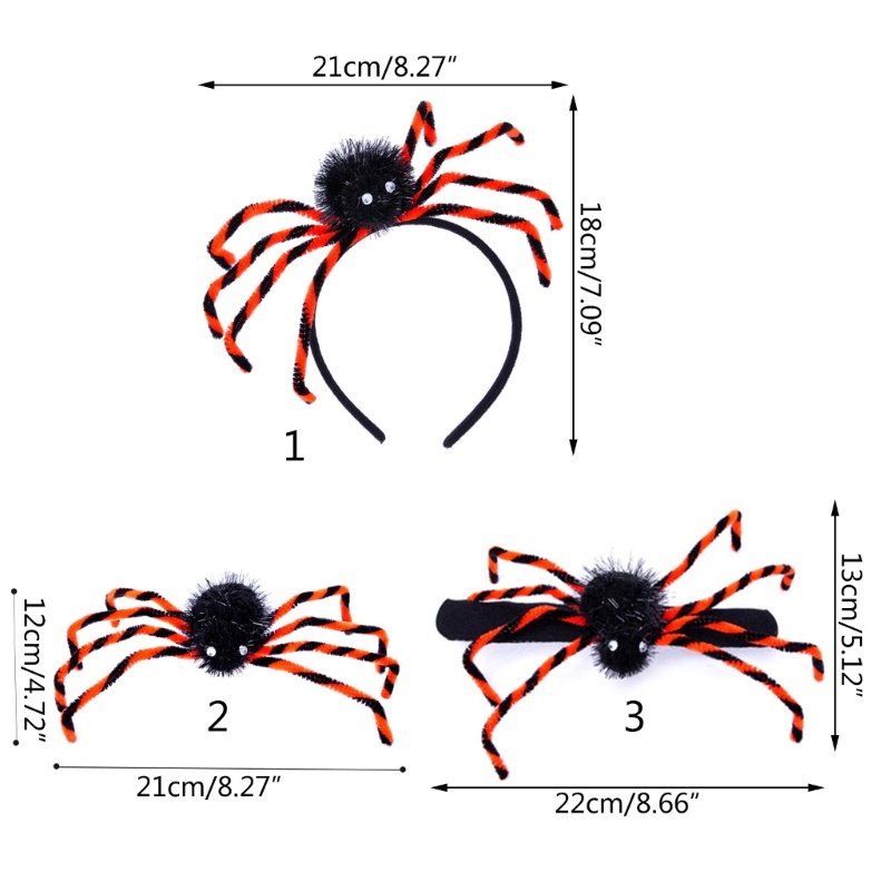 Cài Tóc Hình Nhện Phong Cách halloween Cho Người Lớn Và Trẻ Em