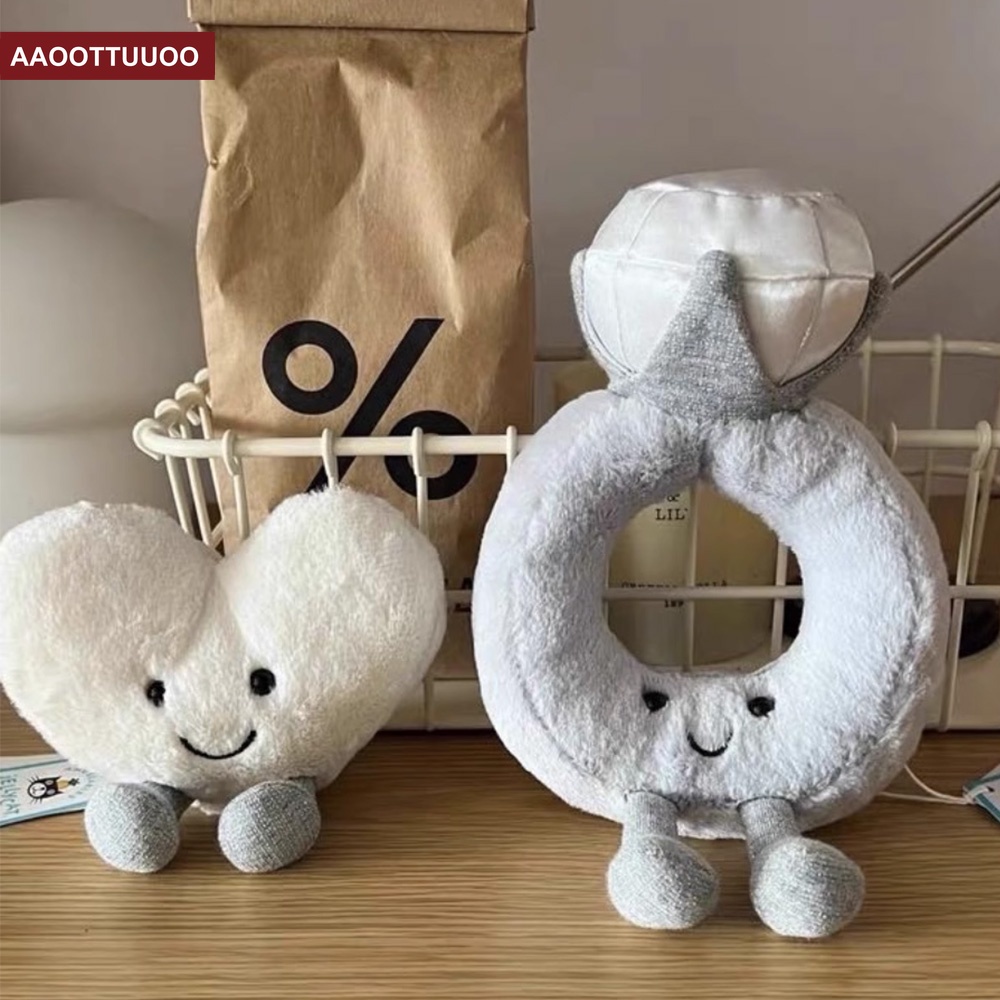 Dễ Thương Nhẫn Đính Kim Cương Nhân Tạo Lớn Quà Tặng Ngày Lễ Tình Nhân Cho Bạn Gái