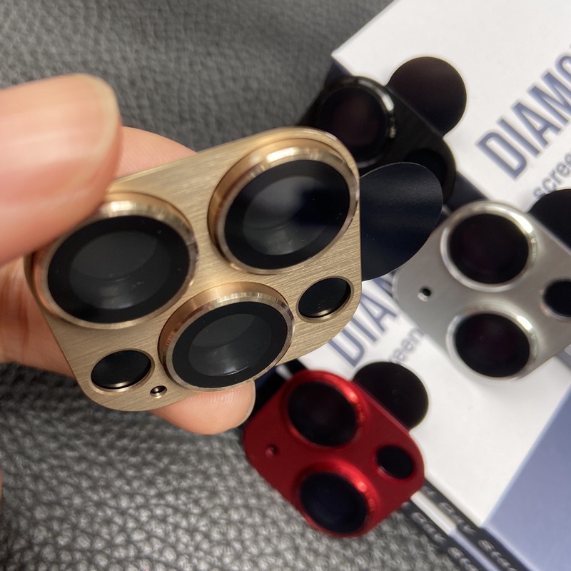 Hợp Kim Nhôm Bảo Vệ Camera Cho iPhone 14 Pro Max 15 Plus 13 12 Mini 11 Eagle Eye Tích Hợp Ống Kính C