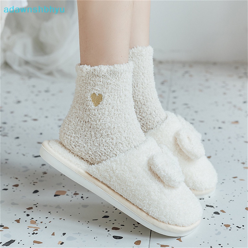 Adawnshbhyu Đôi Vớ Bông Dày Dặn Giữ Ấm Mùa Đông Dành Cho Nữ vn