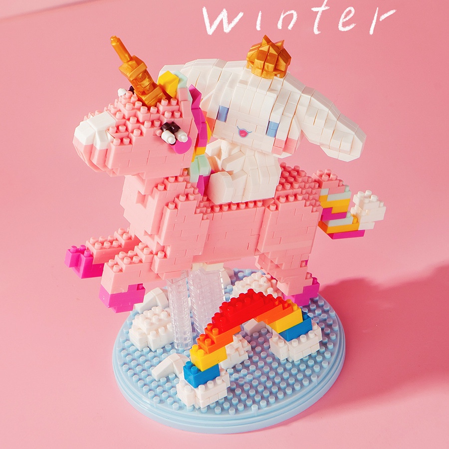 Đồ Chơi Lắp Ráp Bong Bóng Khí Nóng Hình Chú Chó / Mặt Trăng / Kỳ Lân Xinh Xắn