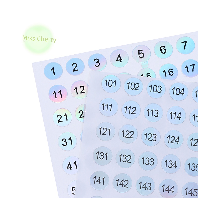 Nhãn Dán Số 1-200 laser Chống Thấm Nước Dành Cho Móng Tay