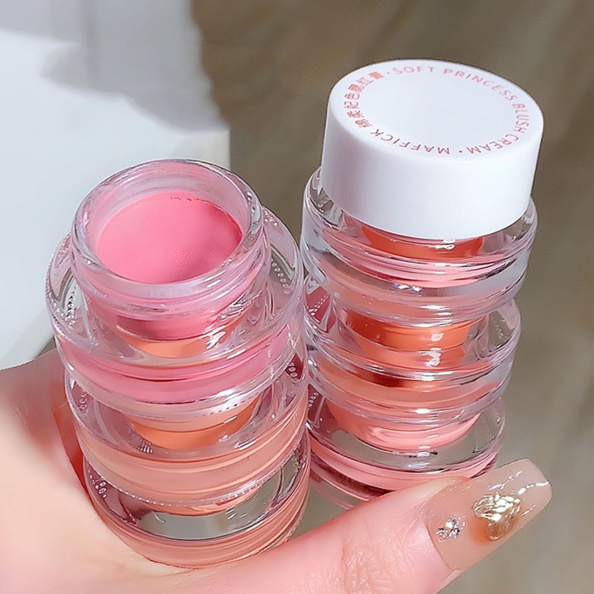 Maffick 1 Phấn Má Hồng Dạng Kem Màu Lì Lâu Trôi Trang Điểm Tự Nhiên