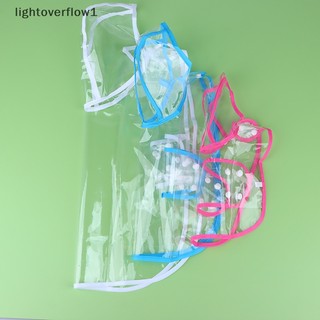 [lightoverflow] Áo Mưa pvc Mềm Trong Suốt Có Mũ Trùm Chống Nước Mưa Cho Cún Cưng [vn]