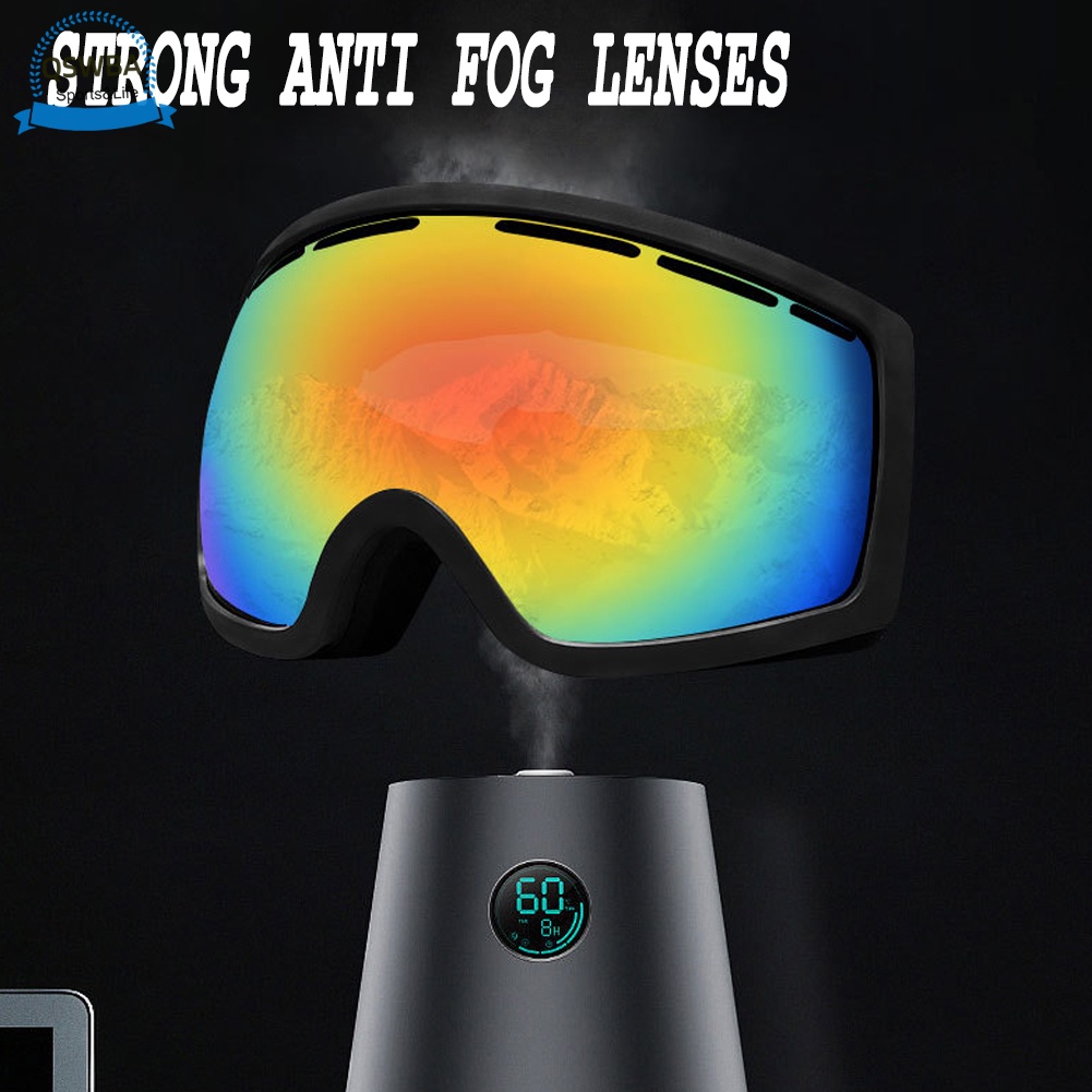 Kính Bảo Hộ Chống Gió Chống Sương Mù Độ Nét Cao Dùng Khi Chơi Thể Thao Trượt Tuyết