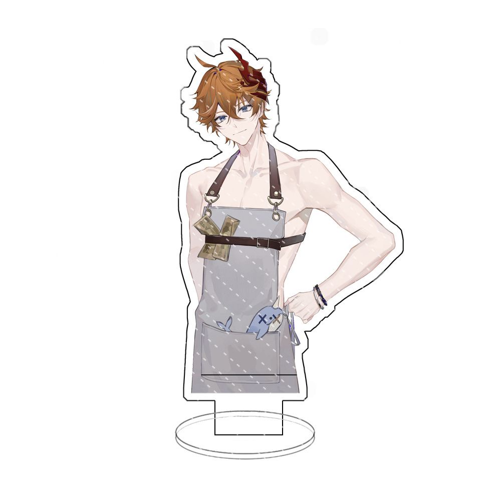 Mô hình Standee Diluc Zhongli Xiao Standing Anime Genshin Impact Cute phụ kiện trang trí dễ thương in hình 2 mặt rõ nét