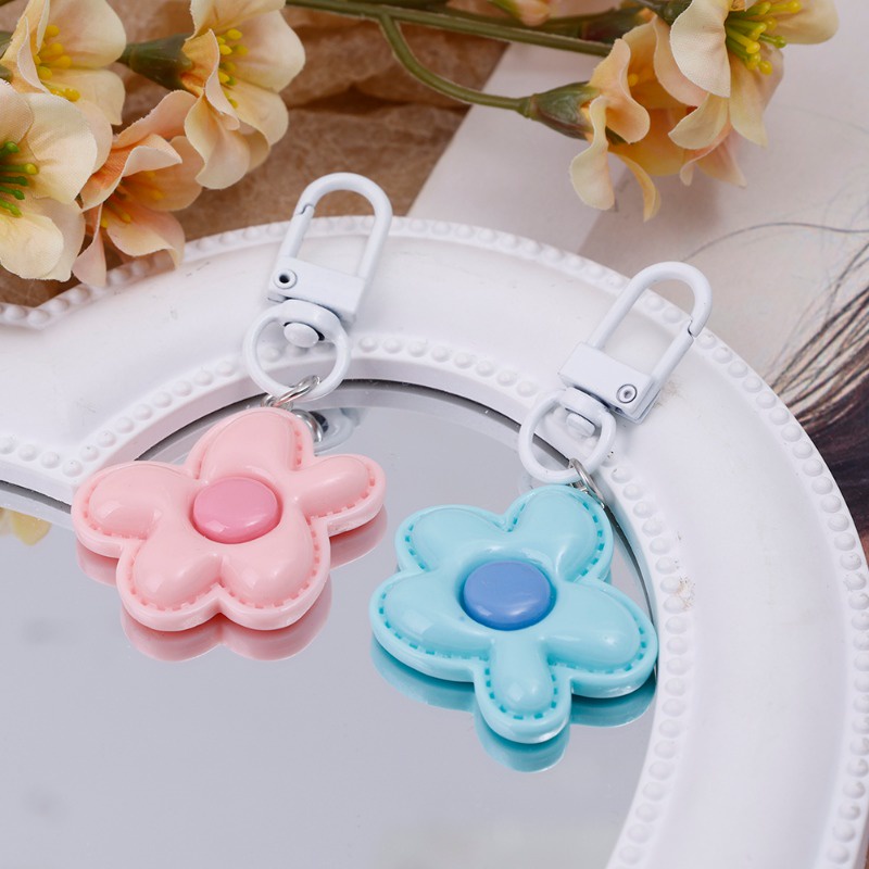Móc Chìa Khóa Hình Bông Hoa Màu Kẹo Ngọt Ngào Xinh Xắn charms