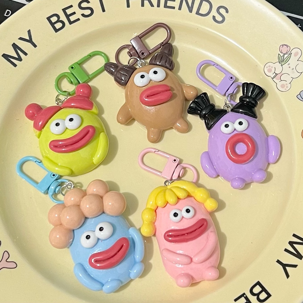 Móc Khóa Hình Quái Vật Miệng To Vui Nhộn Dễ Thương