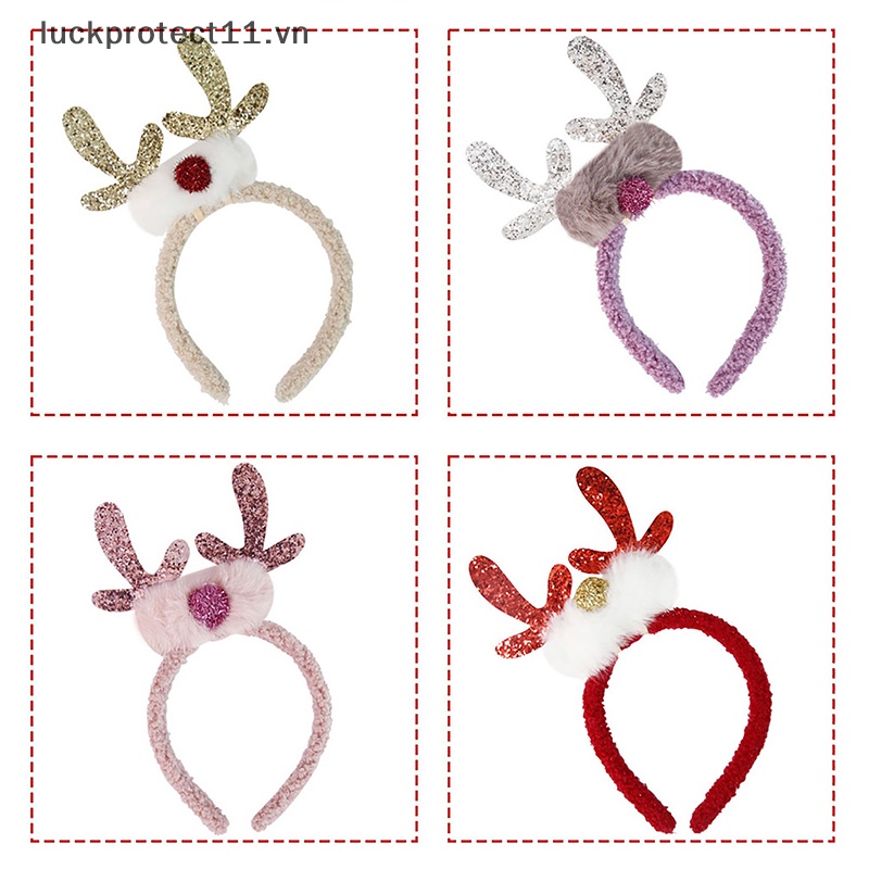 Băng Đô Cài Tóc Hình Sừng Hươu Giáng Sinh 2023 # Cho Nữ
