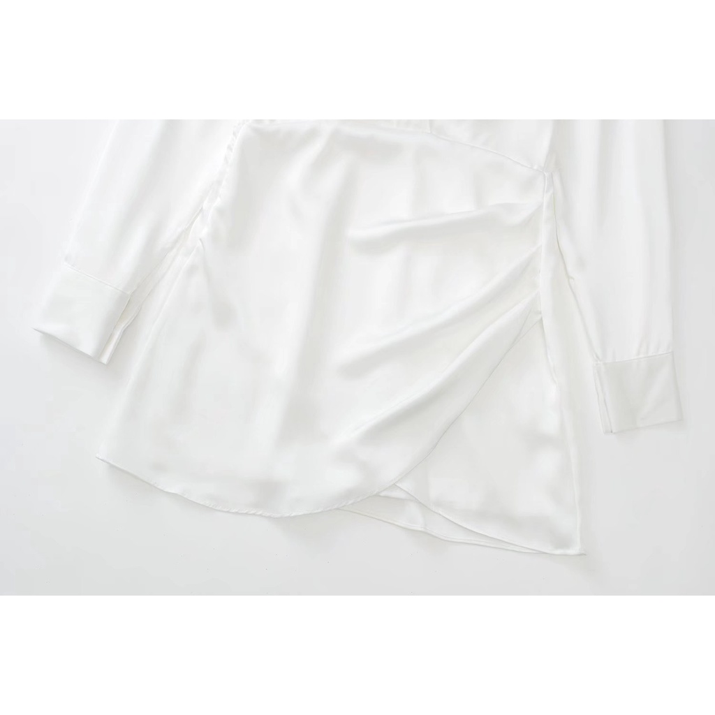 Đầm Lụa satin Ôm Eo Phong Cách Âu Mỹ Thời Trang zara Mới Cho Nữ 2950331 620