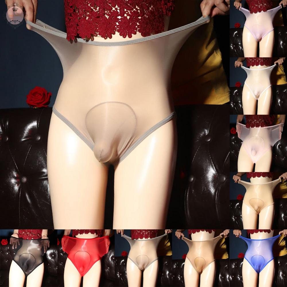 Men Underwear Knickers Lingerie Mesh Seamless See Through Sheer Shorts