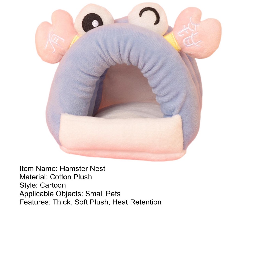 Salzburgstore.tw Nhà Búp Bê Nhồi Bông Mềm Mại Hình Chuột hamster Nằm Ngủ Không Biến Dạng Hoàn Hảo Cho Chuột hamster Kiểu Nam Á