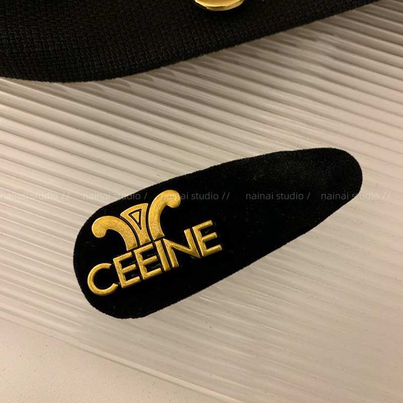 Mh Kẹp Tóc bb Màu Đen Chất Nhung Phong Cách retro Thời Trang Cho Nữ 2023