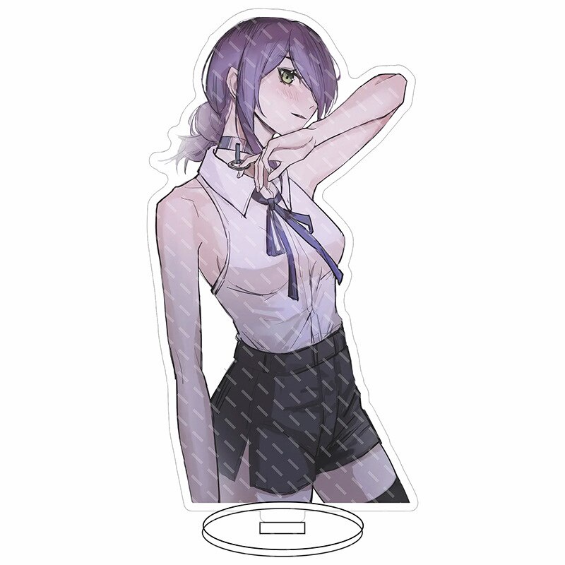 Mô hình Standee Japan Manga Anime Chainsaw Man Power Makima Higashiyama Kobeni mica trong anime chibi trưng bày 1