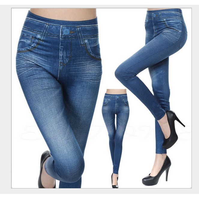 Quần jeans Dài Lưng Cao Không Đường May Thời Trang Cho Nữ