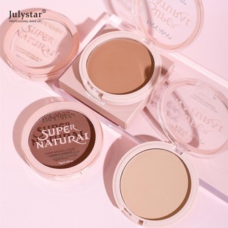 24 Giờ Kiểm Soát Dầu Phấn Trang Điểm Dưỡng Ẩm Làm Sáng Da Siêu Matte Press Powder Thiên Nhiên Chống Thấm Nước Lâu Dài Thiết Lập Bột JULYSTAR