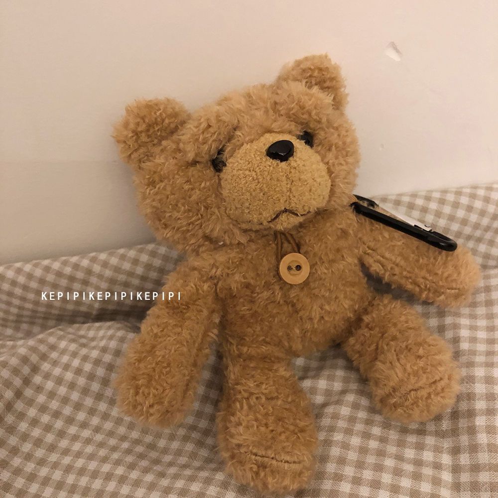 Vỏ Bảo Vệ Hộp Sạc Tai Nghe bluetooth Không Dây airpods1 / 2 3 Hình Gấu Nâu Dễ Thương