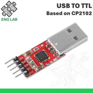 ENGLAB★Bộ chuyển đổi nối tiếp USB sang TTL CP2102, Mô-đun lập trình USB sang TTL, Trình tải xuống với dây DuPont