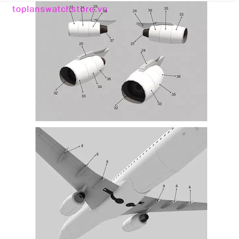 Toplanswatchstore Mô Hình Máy Bay Chiến Đấu 737 3d Bằng Giấy Tỉ Lệ 1: 100 vn