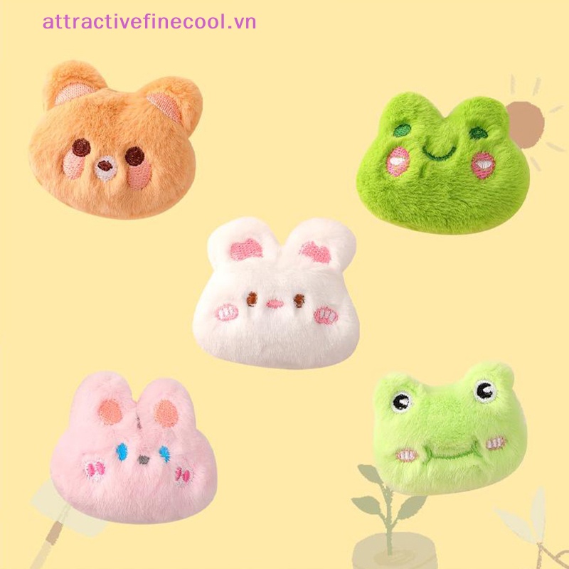 Acvn Phụ Kiện Ghim Cài Ba Lô / Đồ Trang Trí Hình Động Vật / Thỏ / Gấu Hoạt Hình Nhồi Bông Sáng