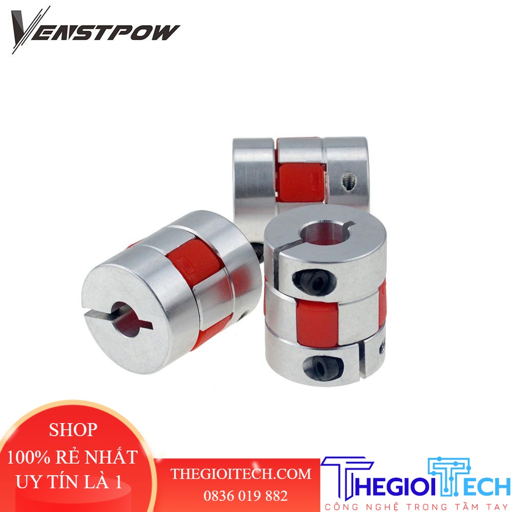 1 cái D30L42 Loạt Bộ ghép nối kẹp mận linh hoạt OD 30mm L 42mm Kích thước trục CNC Khớp nối trục hàm D30L42 Bộ ghép nối - 16x16