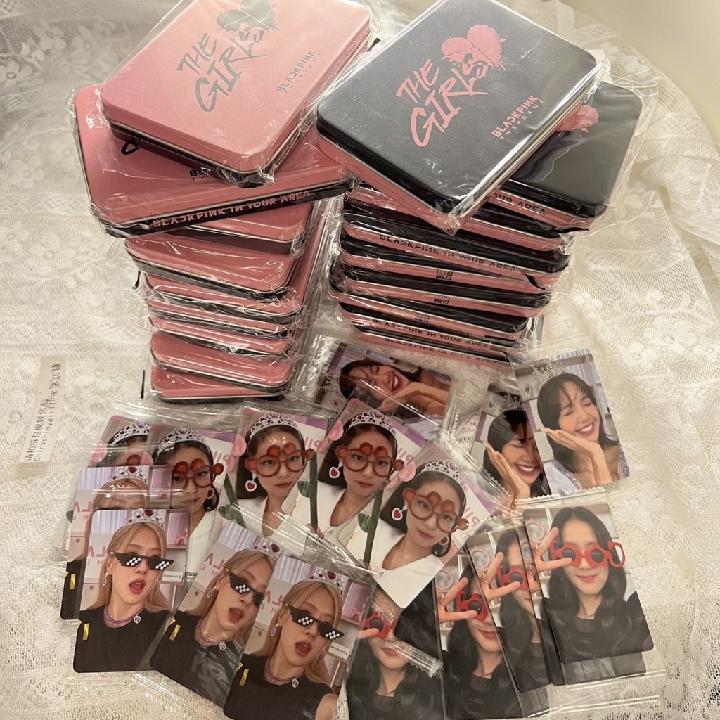 Thẻ Rose Blackpink Hàng Có Sẵn Hộp Thiếc Đựng Mực blackpink   stella Phiên Bản Mới