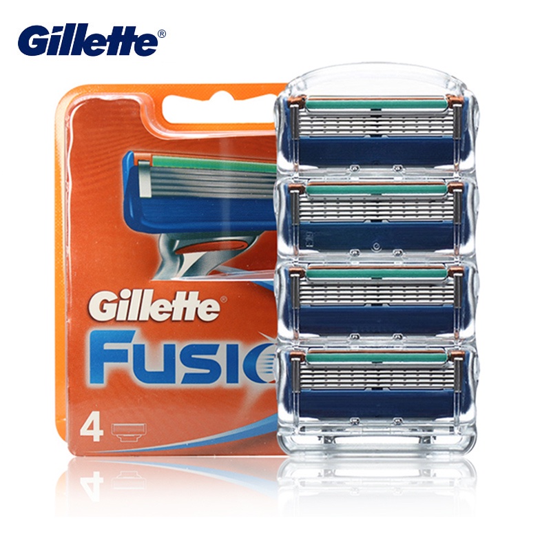 GILLETTE Illette Bộ 4 Lưỡi Dao Cạo Râu Thay Thế Cho Nam