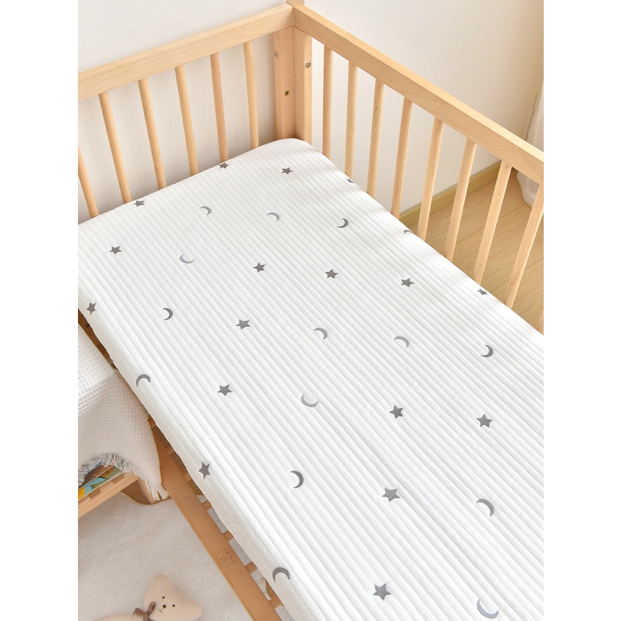 Ga Trải Giường Vải cotton Thêu Họa Tiết Hoạt Hình Dễ Thương Cho Bé Mẫu Giáo