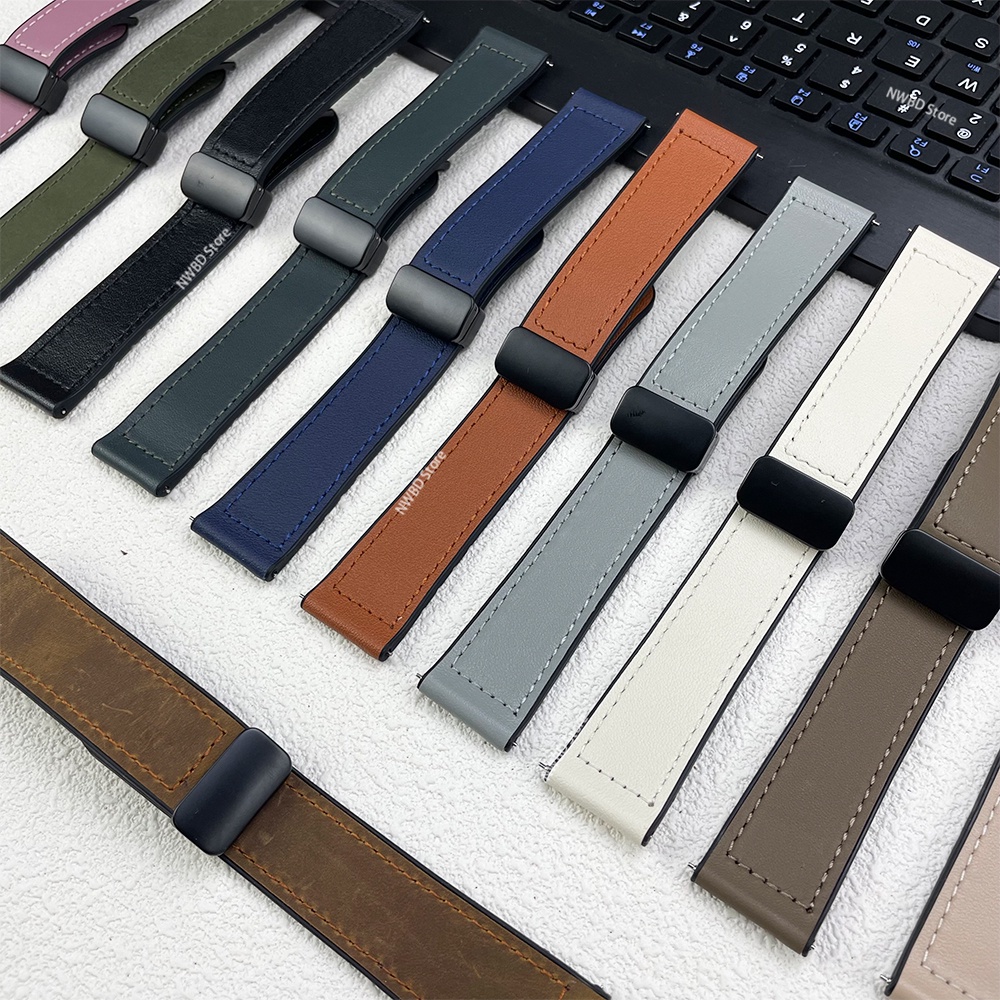 Dây Da Đồng Hồ Thông Minh 20 / 22mm Bằng Silicon Cho samsung galaxy watch6 5 4 40 44mm 5 pro 45mm 4 6 classic 42 43 46 47mm 20 / 22mm sam