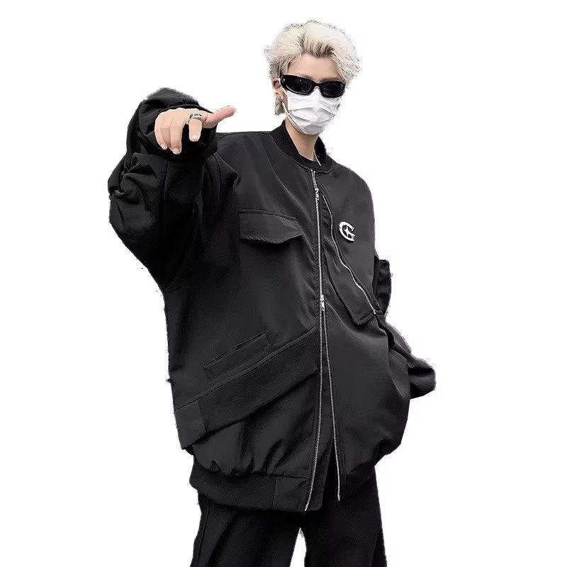 Áo Khoác bomber Khóa Kéo Thời Trang Hàn Quốc
