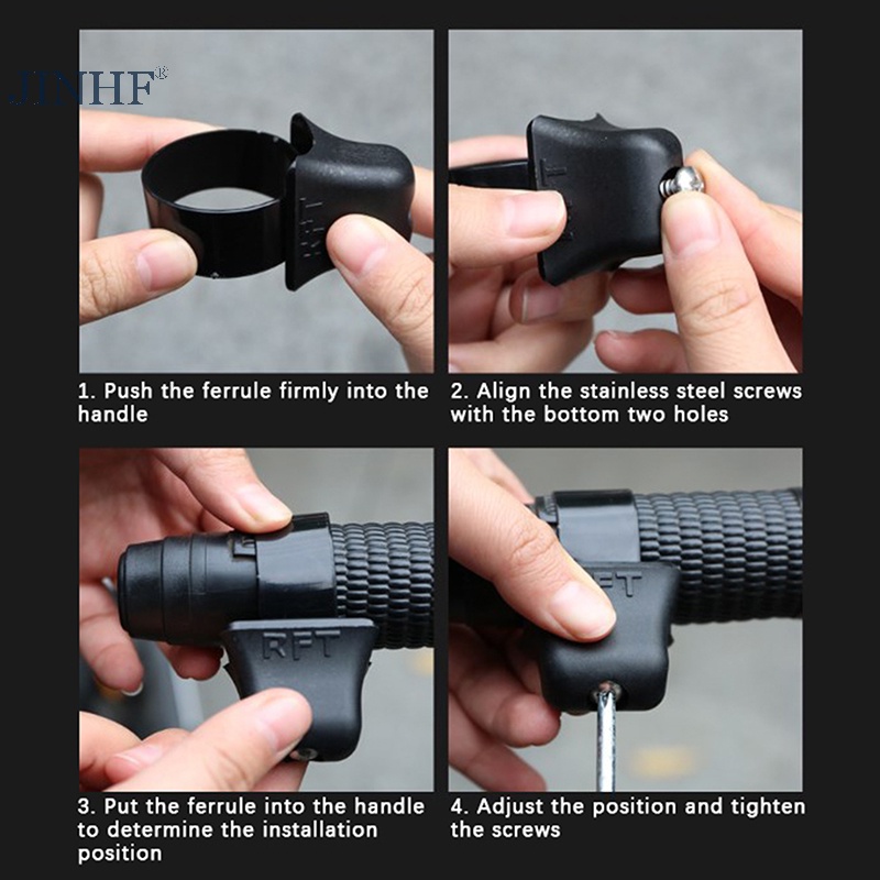 Jinhf Giá Đỡ Cổ Tay Ga Xe Máy Không Trượt 34mm