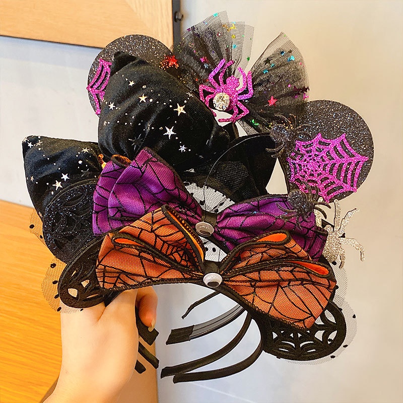 Băng Đô Cài Tóc Hình Bí Ngô halloween Dễ Thương Thời Trang 2023 Cho Bé Gái