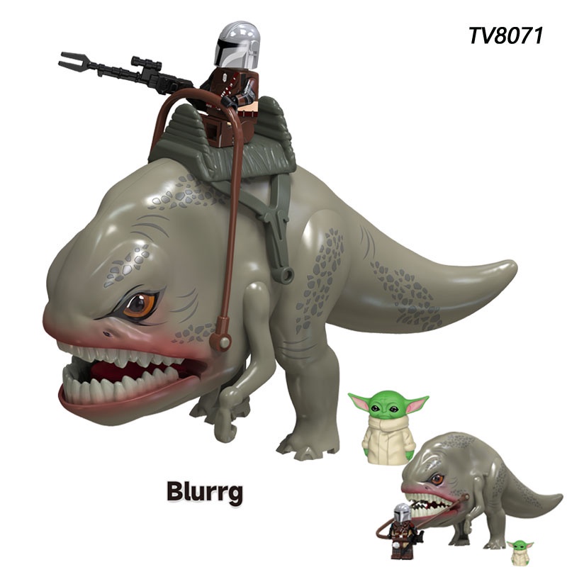 Đồ Chơi Mô Hình Lắp Ráp Nhân Vật Mandalorian Grogu Dewback Trong Phim star wars