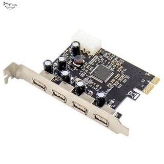 Thẻ Mở Rộng 4 Cổng usb 2.0 Pcie 480mbps Hỗ Trợ usb1.1 mcs9990 Cho windows 7 / xp