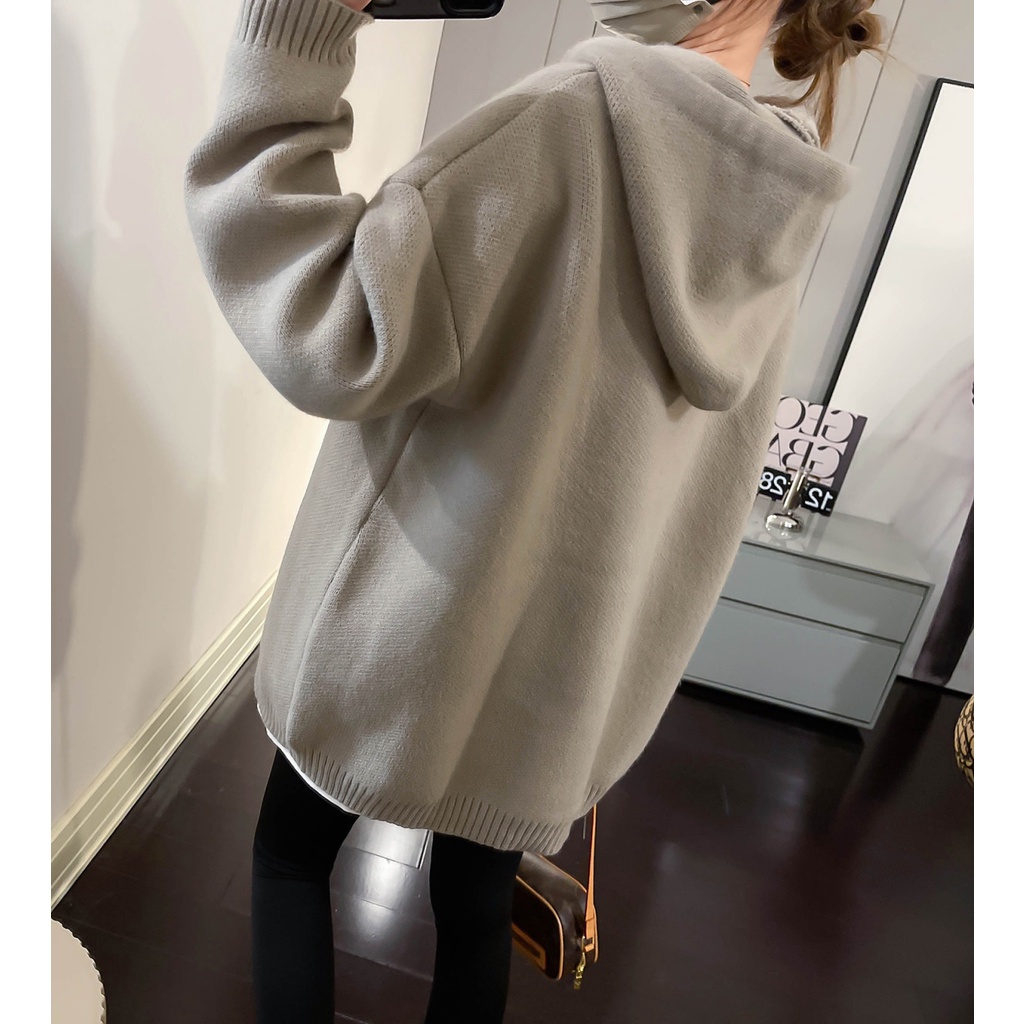 Áo Hoodie Dáng Rộng Thời Trang Phong Cách Hàn Quốc Cho Nữ