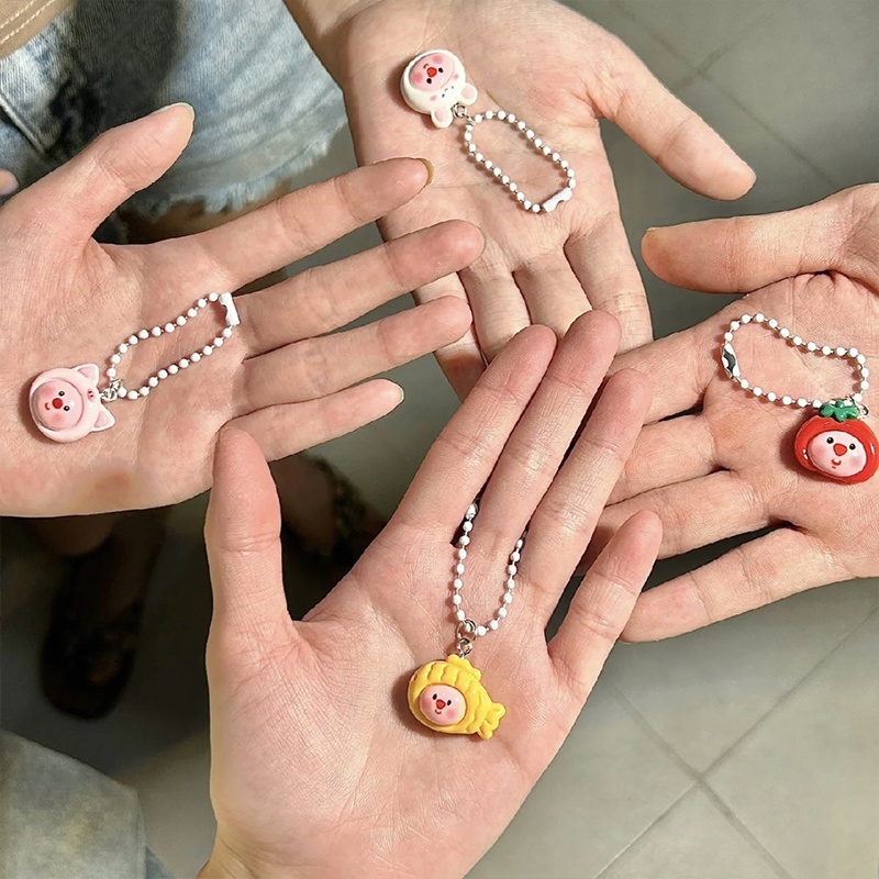 Móc Chìa Khóa mini Họa Tiết Hoạt Hình Màu Sắc Ngọt Ngào Xinh Xắn