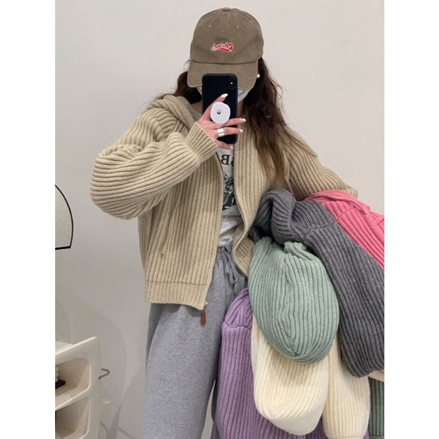 Áo Len áo khoác cardigan áo cardigan Thời trang hàn quốc