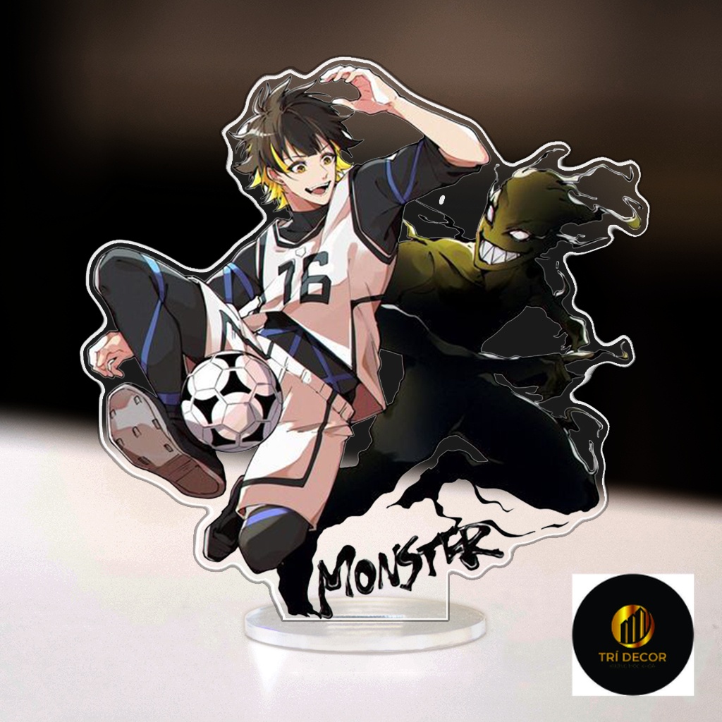 Mô hình Standee Mica Arcrylic nhân vật Blue Lock Anime Manga Nhật Bản trang trí bàn làm việc góc học tập 15cm