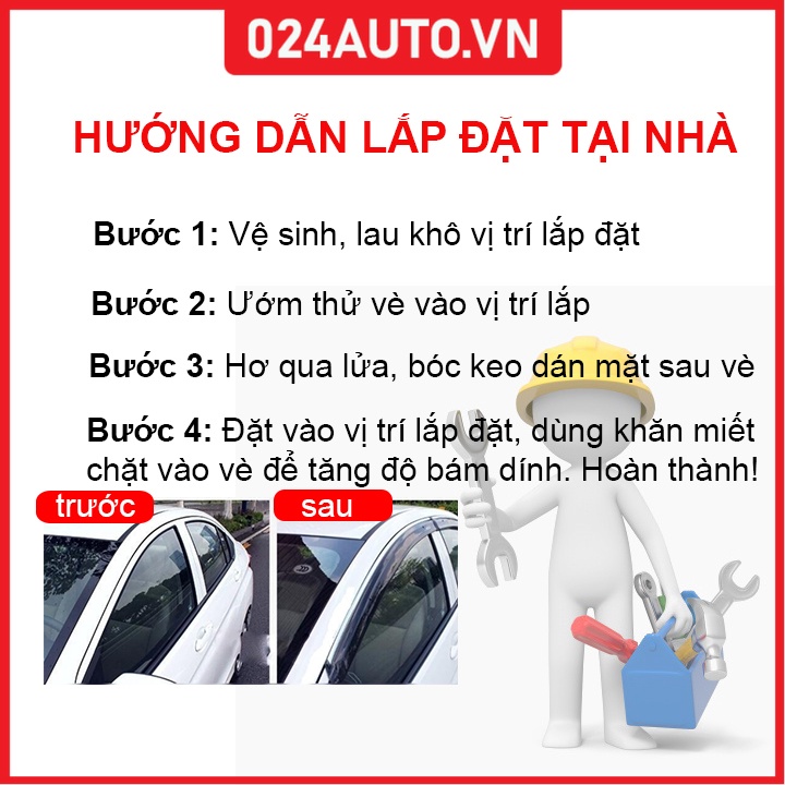 Vè che mưa cho xe Innova 2005-2023