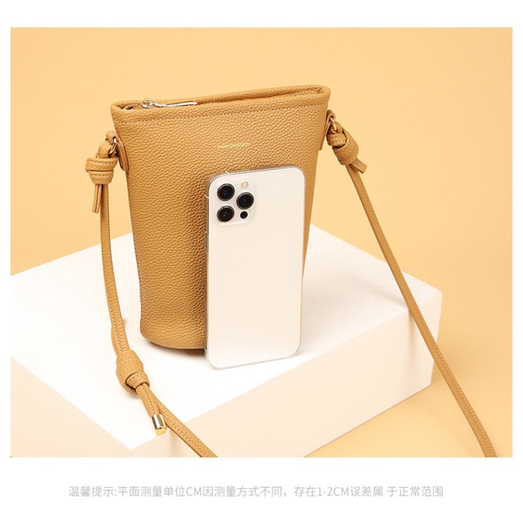 Biểu Tượng Zero Túi Đeo Chéo Một Bên Vai Bằng Da Thật Màu Trơn Thời Trang Đơn Giản Dành Cho Bạn Nữ @