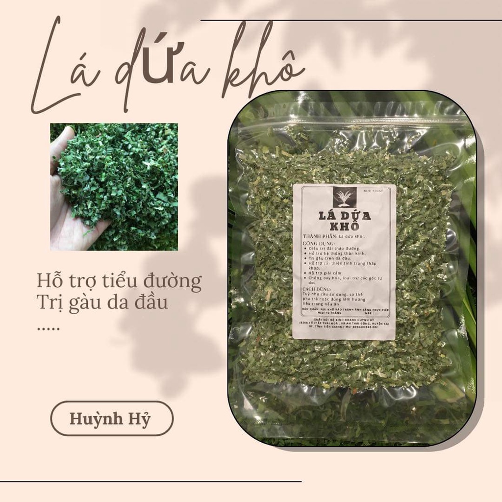 Lá dứa khô 100gr